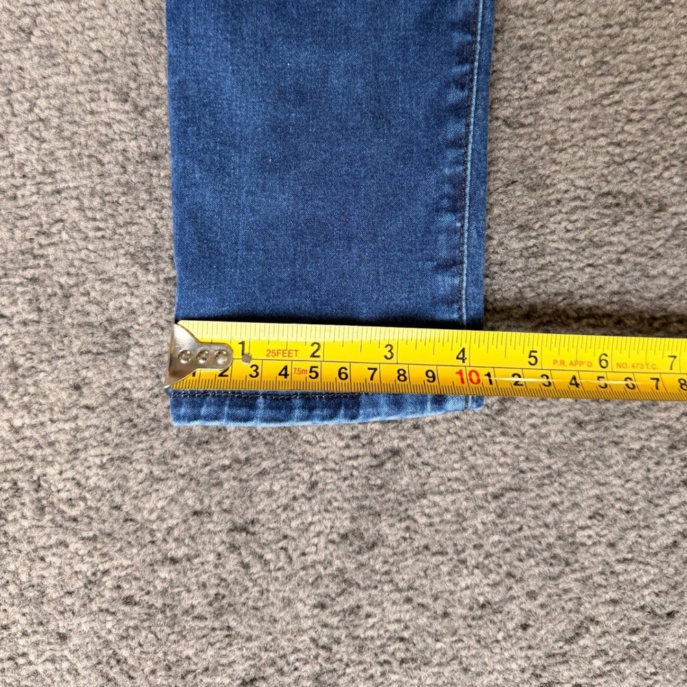7 For All Mankind Gwenevere Skinny Jeans Dark Wash Blue Low Rise Denim 27 - Picture 10 of 11